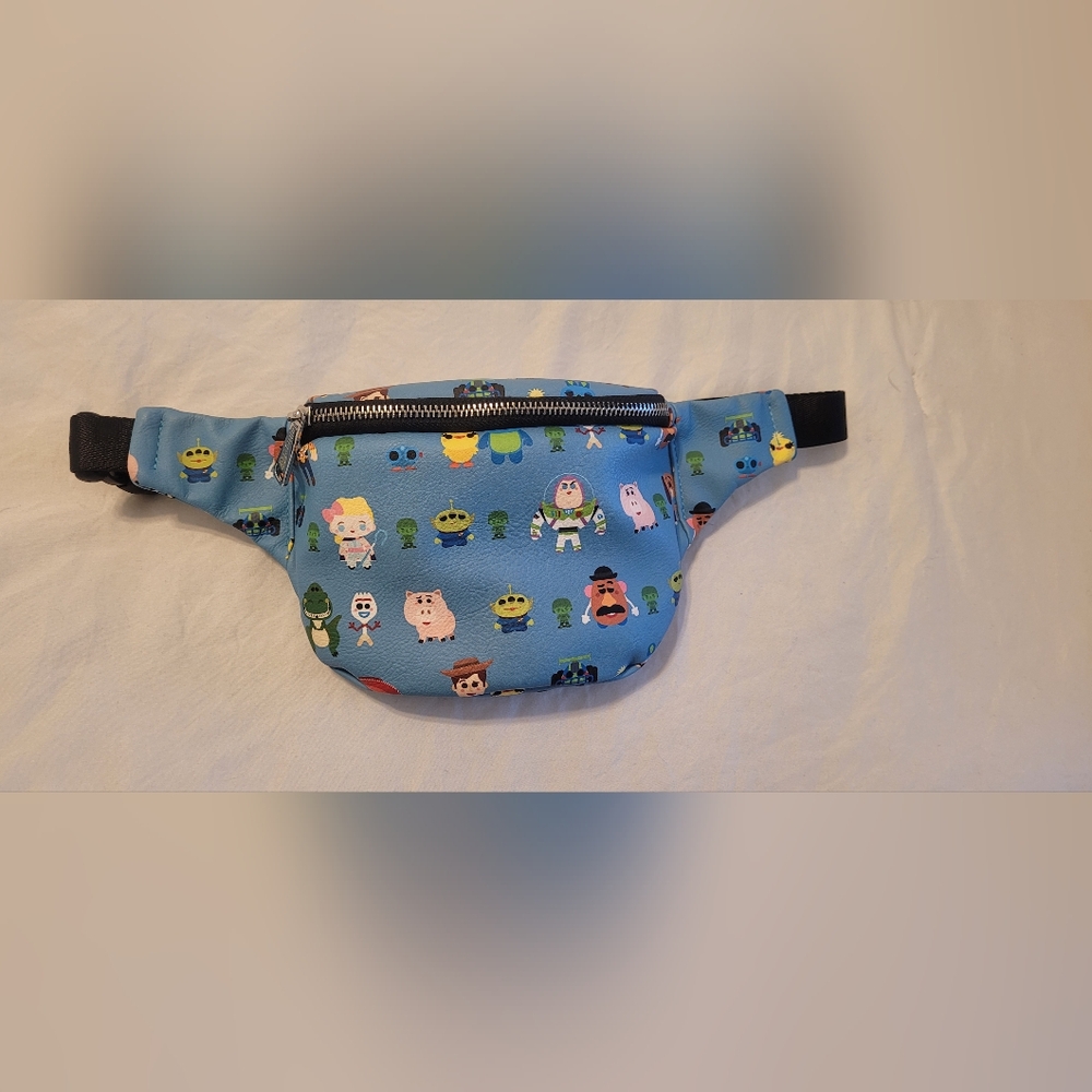 NEW Loungefly Toy Story Character Print Fanny Pack/Crossbody Bag - Light Blue